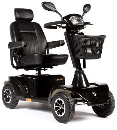 Scootmobiel Sterling S700 zwart, Diversen, Brommobielen en Scootmobielen, Nieuw, Ophalen of Verzenden