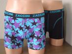 SALE! 2xZaccini Boxershorts Paars/Zwart 2-Pack S