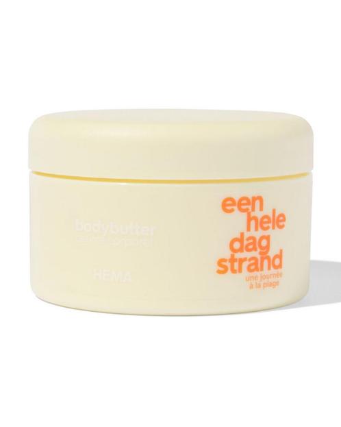 HEMA Bodybutter een hele dag strand 200ml 2=35% / 1=25%, Sieraden, Tassen en Uiterlijk, Uiterlijk | Lichaamsverzorging, Nieuw