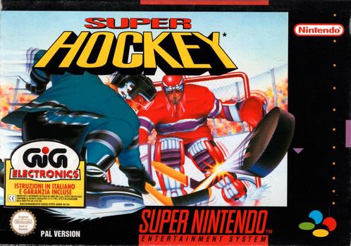 SNES Super Hockey (In doos), Spelcomputers en Games, Games | Nintendo Super NES, Zo goed als nieuw, Verzenden