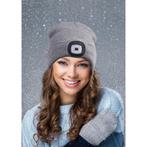 Benson Warme muts met LED verlichting - zwart - drie lich..., Kleding | Heren, Mutsen, Sjaals en Handschoenen, Ophalen of Verzenden