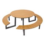 Picknicktafel - Arezzo - Aluminium - Rond - Lesli Living, Verzenden, Nieuw