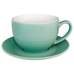 Olympia Café cappuccinokoppen aqua 34cl (12 stuks), Huis en Inrichting, Keuken | Bestek, Verzenden, Nieuw