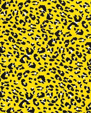 Half Linnen Panterprint Geel, Hobby en Vrije tijd, Stoffen en Lappen, Geel, Nieuw
