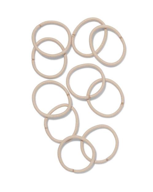 HEMA Haarelastieken beige Ø5cm - 10 stuks, Sieraden, Tassen en Uiterlijk, Uiterlijk | Haarverzorging, Nieuw, Verzenden