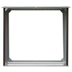 Haardhoutschuur 172x91x154 cm gegalvaniseerd staal bruin, Verzenden, Nieuw
