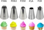 Cake Decorating Kit – 5-delige RVS Spuitmondjes Set voor, Verzenden, Nieuw