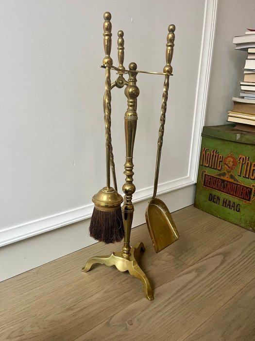 Openhaard accessoire - Koper - Haardset, Antiek en Kunst, Curiosa en Brocante
