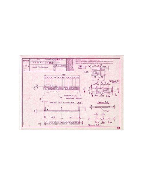 1984 FERRARI TESTAROSSA PERSMAP ENGELS 324/84, Boeken, Auto's | Folders en Tijdschriften, Ferrari