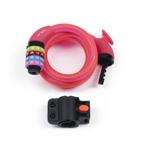 Xolid Instelbaar cijferslot - 120 cm staalkabel - roze -..., Ophalen of Verzenden, Nieuw