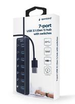 Gembird USB splitter naar 7 (USB 3.1) poorten (type -A) h..., Ophalen of Verzenden, Nieuw