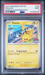 PSA 9 | Pikachu World Championshiops | SV Black Star Promo, Ophalen of Verzenden, Nieuw