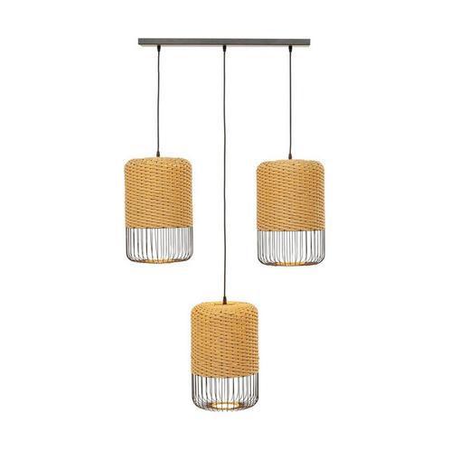 *WOONWINKEL* Kare Design Aloha Rieten Eettafel Hanglamp, Huis en Inrichting, Lampen | Hanglampen, Nieuw, Verzenden