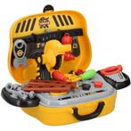 Eddy Toys Gereedschapskoffer - geel - 24 accessoires, Verzenden, Nieuw