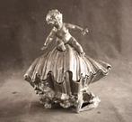 Antieke bonbonnière - Bonbon mand - Tin, Antiek en Kunst