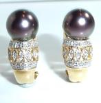 Oorbellen - 14 karaat Geel goud - 0.50ct. tw. Diamant, Nieuw