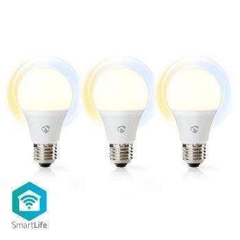 Nedis Wi-Fi smart LED-lampen | Warm- tot Koud-Wit | E27, Doe-het-zelf en Verbouw, Alarmsystemen, Ophalen of Verzenden