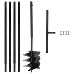 vidaXL Grondboor met handvat 250 mm met verlengbuis 4 m, Verzenden, Nieuw