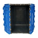 Distributiebak, 710x460x360 mm, PP, Zwart met blauwe deksel,, 40 tot 60 cm, 50 tot 75 cm, Ophalen of Verzenden, Nieuw