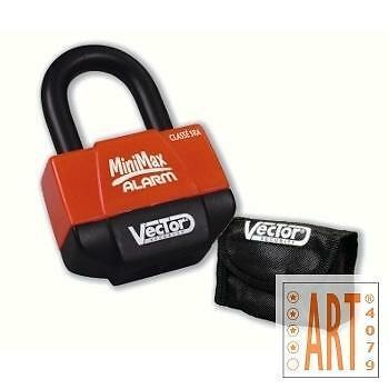 Schijfremslot Vector Minimax Alarm | Gratis verzending 24u!, Motoren, Accessoires | Sloten, Nieuw, Verzenden