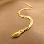 24Krt. Gouden Snake armband | 17,5 cm (uniek, slang), Ophalen of Verzenden, Gebruikt, Overige kleuren, Goud