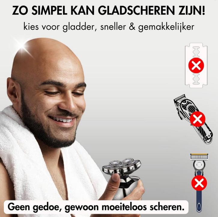 6-in-1 Scheerapparaat Mannen – Trimmer - Tondeuse -, Sieraden, Tassen en Uiterlijk, Uiterlijk | Gezichtsverzorging, Zo goed als nieuw