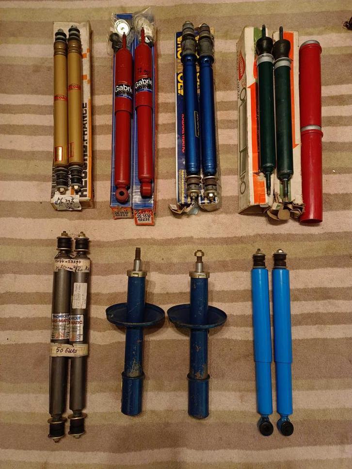 diverse sets Renault oldtimer schokbrekers NOS, Auto-onderdelen, Ophanging en Onderstel, Nieuw, Oldtimer onderdelen, Ophalen of Verzenden