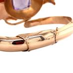Gouden vintage bangle met saffier 14 krt, Sieraden, Tassen en Uiterlijk, Armbanden, Ophalen of Verzenden, Nieuw