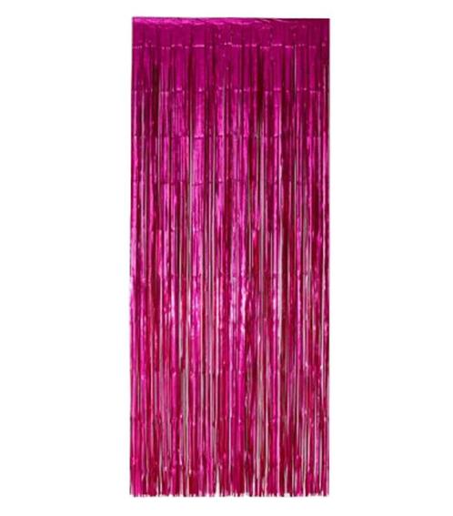 Fuchsia Deurgordijn Folie 2,4m, Hobby en Vrije tijd, Feestartikelen, Nieuw, Verzenden