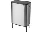 Brabantia Bo Touch Bin Hi Prullenbak - 60 liter - Matt Steel, Verzenden, Nieuw