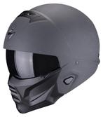 EXO-Combat II Graphite Motorhelm Scorpion, Motoren, Kleding | Motorhelmen, Verzenden, Nieuw met kaartje