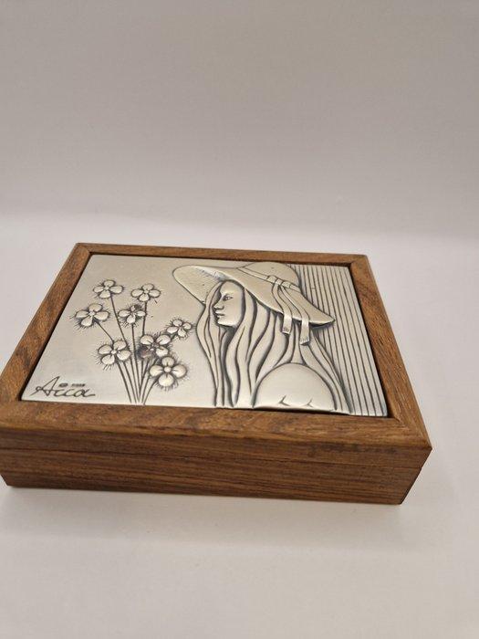 Sigarendoos - modern - .925 zilver, Antiek en Kunst, Antiek | Goud en Zilver