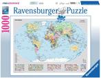 Wereldkaart Puzzel (1000 stukjes) | Ravensburger - Puzzels, Nieuw, Verzenden