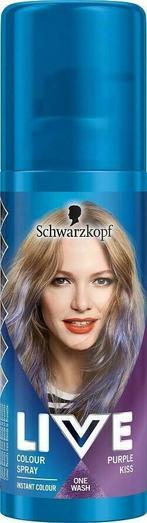 SCHWARZKOPF INSTANT LIVE COLOUR PURPLE KISS SPRAY 120 ML, Sieraden, Tassen en Uiterlijk, Uiterlijk | Haarverzorging, Verzenden