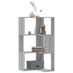 vidaXL Boekenkast 3-laags hoek 50x50x102 cm bewerkt hout, Verzenden, 100 tot 150 cm, Nieuw, 50 tot 100 cm