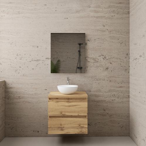 ACTIE BWS Badmeubel | Paris | Dakota Oak | 60 cm | met, Doe-het-zelf en Verbouw, Sanitair, Bad, Nieuw, Ophalen of Verzenden