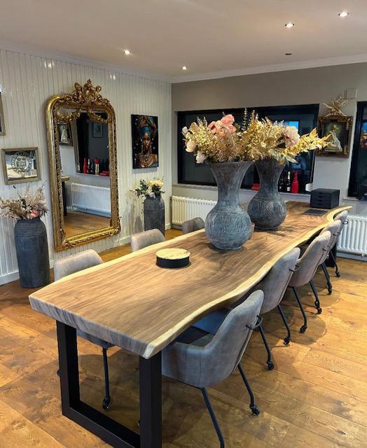 Goedkoopste van NL Suar boomstamtafels direct leverbaar, Huis en Inrichting, Tafels | Eettafels, Nieuw