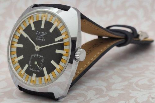 Amer - NOS - Vintage - Zonder Minimumprijs - Heren -, Sieraden, Tassen en Uiterlijk, Horloges | Heren