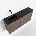 MONDIAZ TURE 100cm toiletmeubel dark brown. EDEN wastafel, Ophalen of Verzenden, Nieuw, Bad