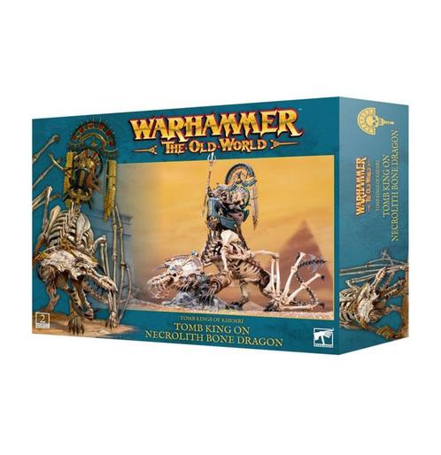 Tomb Kings of Khemri Tomb King on Necrolith Bone Dragon, Hobby en Vrije tijd, Wargaming, Nieuw, Ophalen of Verzenden