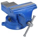 vidaXL Bankschroef 150 mm gietijzer blauw, Doe-het-zelf en Verbouw, Gereedschap | Overige machines, Nieuw, Verzenden