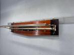 Authentieke art-deco houten chromen kapstok - Kapstok - Hout