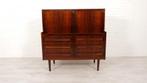 Vintage secretaire | Palissander | Sigfrid Omann, Ophalen of Verzenden, Zo goed als nieuw, Mid century modern, vintage, retro