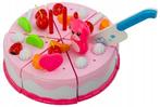 Speelgoed eten - taart set - 80 delig - roze, Ophalen of Verzenden, Nieuw