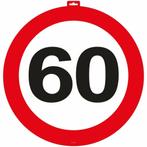 60 Jaar Verkeersbord Deurbord - 47cm, Kleding | Heren, Carnavalskleding en Feestkleding, Ophalen of Verzenden, Nieuw