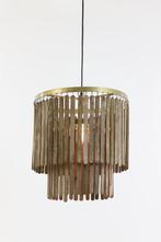 2dekans | Light & Living Hanglamp Gularo - Ø45x43 cm - Bruin, Huis en Inrichting, Lampen | Hanglampen, Ophalen of Verzenden, Zo goed als nieuw