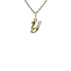 Gouden vintage letter Y hanger met diamant 14 krt, Sieraden, Tassen en Uiterlijk, Kettinghangers, Ophalen of Verzenden, Nieuw
