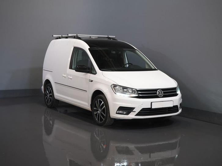 Volkswagen Caddy 2.0 TDI 100 pk DSG Aut. BPM VRIJ! Edition 3, Auto's, Bestelauto's, Lease, Automaat, Financial lease, Wit, Gebruikt