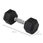 TRUUSK Hexagon Gekartelde Dumbbells 2 X 8 KG, Verzenden, Nieuw