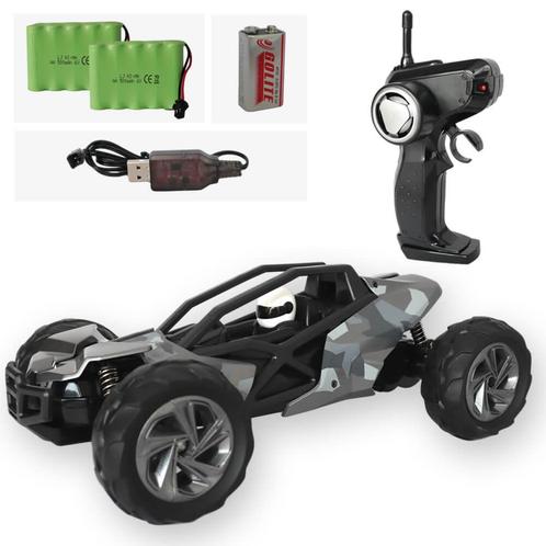 NIEUW: RC Auto Camo Grijs +  EXTRA ACCU - Bestuurbare Auto, Kinderen en Baby's, Speelgoed | Speelgoedvoertuigen, Nieuw, Afstandsbediening